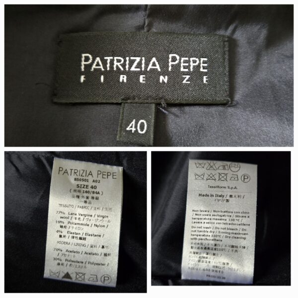 Y2K PATRIZIA PEPE Fitted Cropped Blazer - Image 9