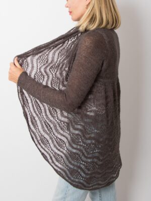 Vintage Cocoon Pointelle Cardigan