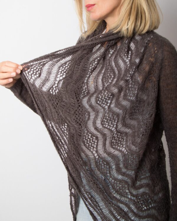 Vintage Cocoon Pointelle Cardigan - Image 5