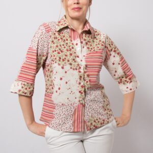 90s Patchwork Print Shirt