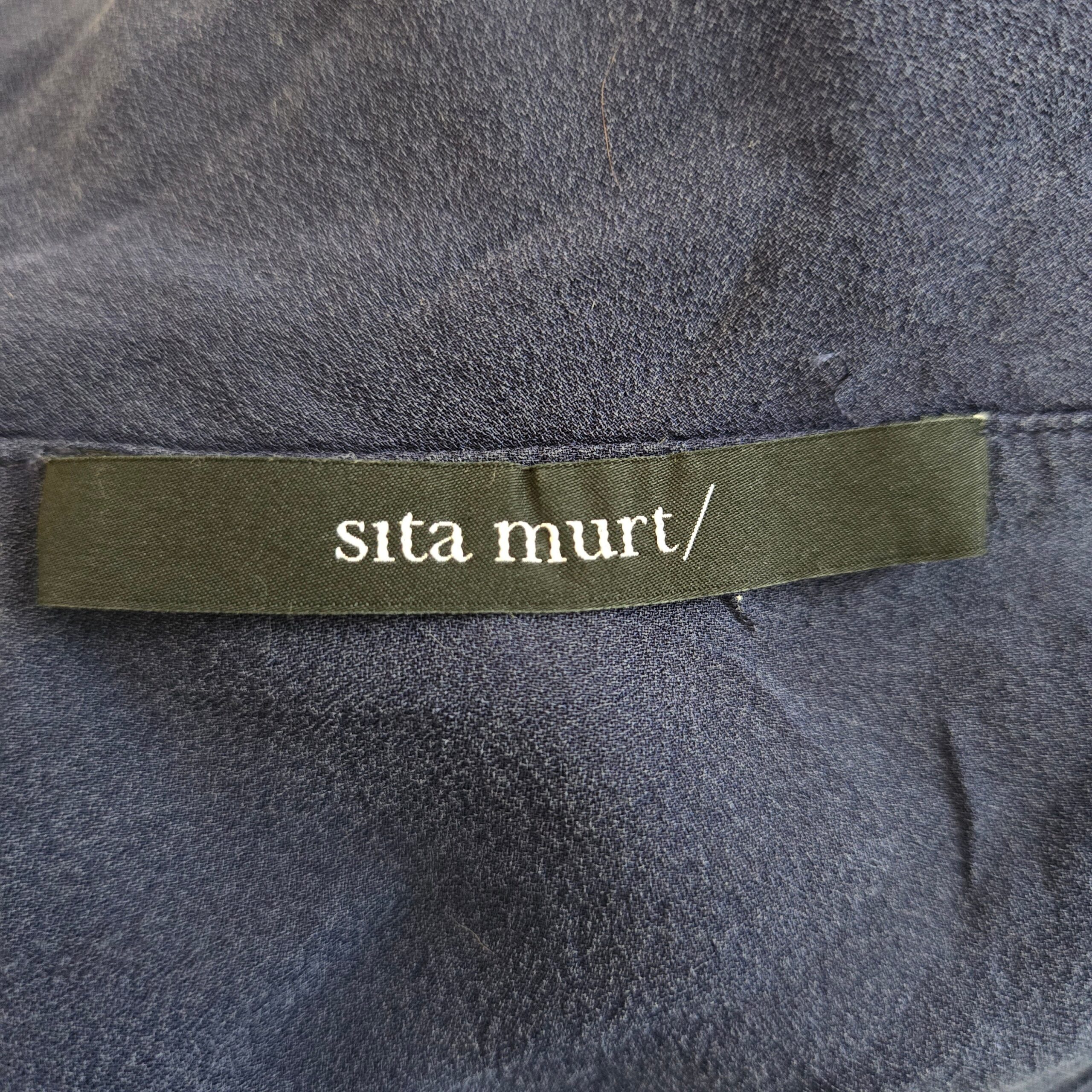 Vintage Blue Silk Mini Dress by Sita Murt Vintage Blue Silk Mini Dress by Sita Murt - Image 6