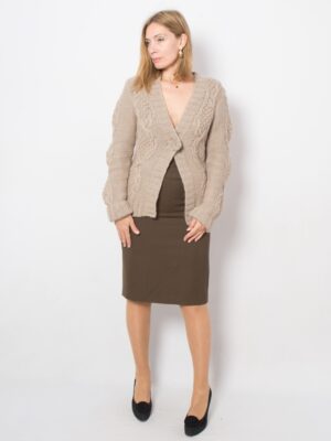 Vintage Cable Knit Cardigan