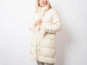 Ivory White Long Down Coat