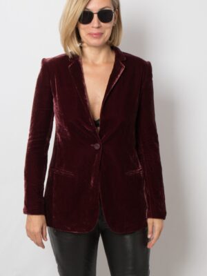 PINKO Purple Velvet Blazer