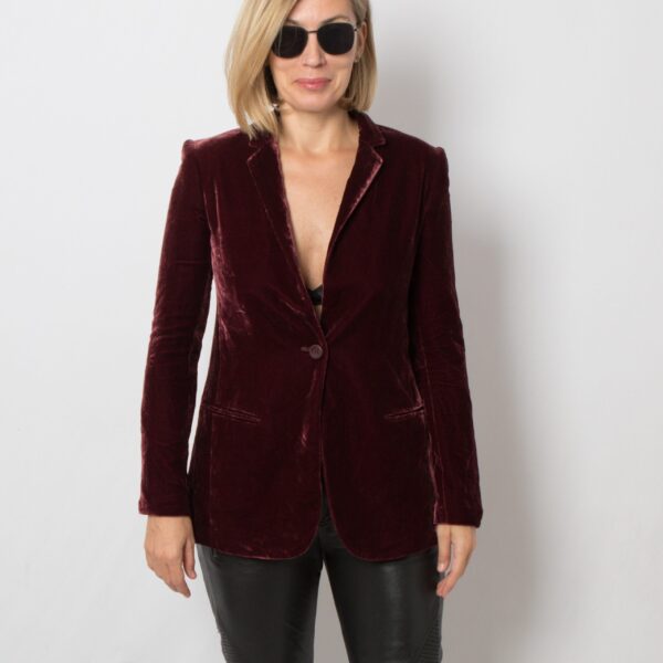 PINKO Purple Velvet Blazer