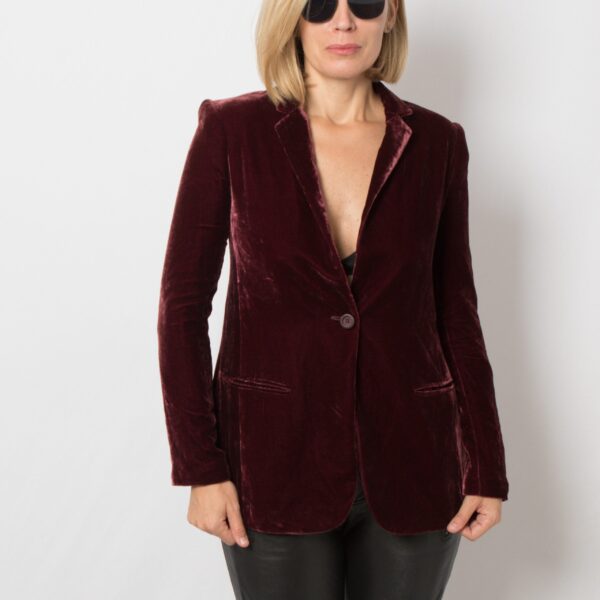 PINKO Purple Velvet Blazer - Image 2