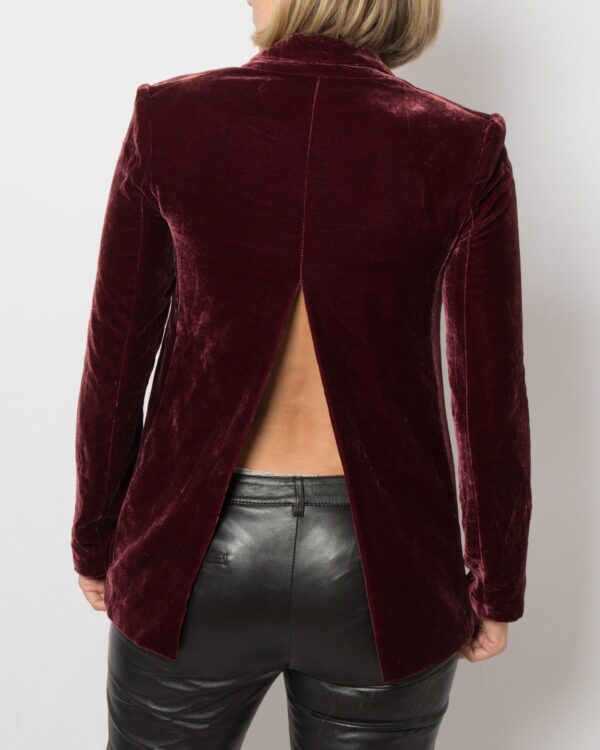 PINKO Purple Velvet Blazer - Image 4