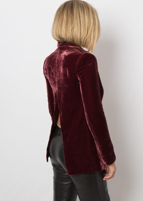 PINKO Purple Velvet Blazer - Image 5