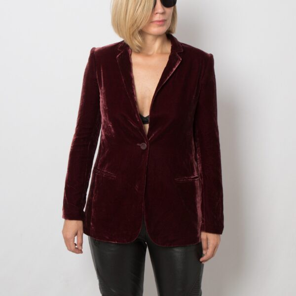 PINKO Purple Velvet Blazer - Image 6