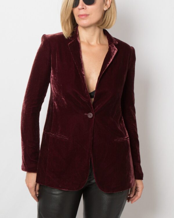PINKO Purple Velvet Blazer - Image 7