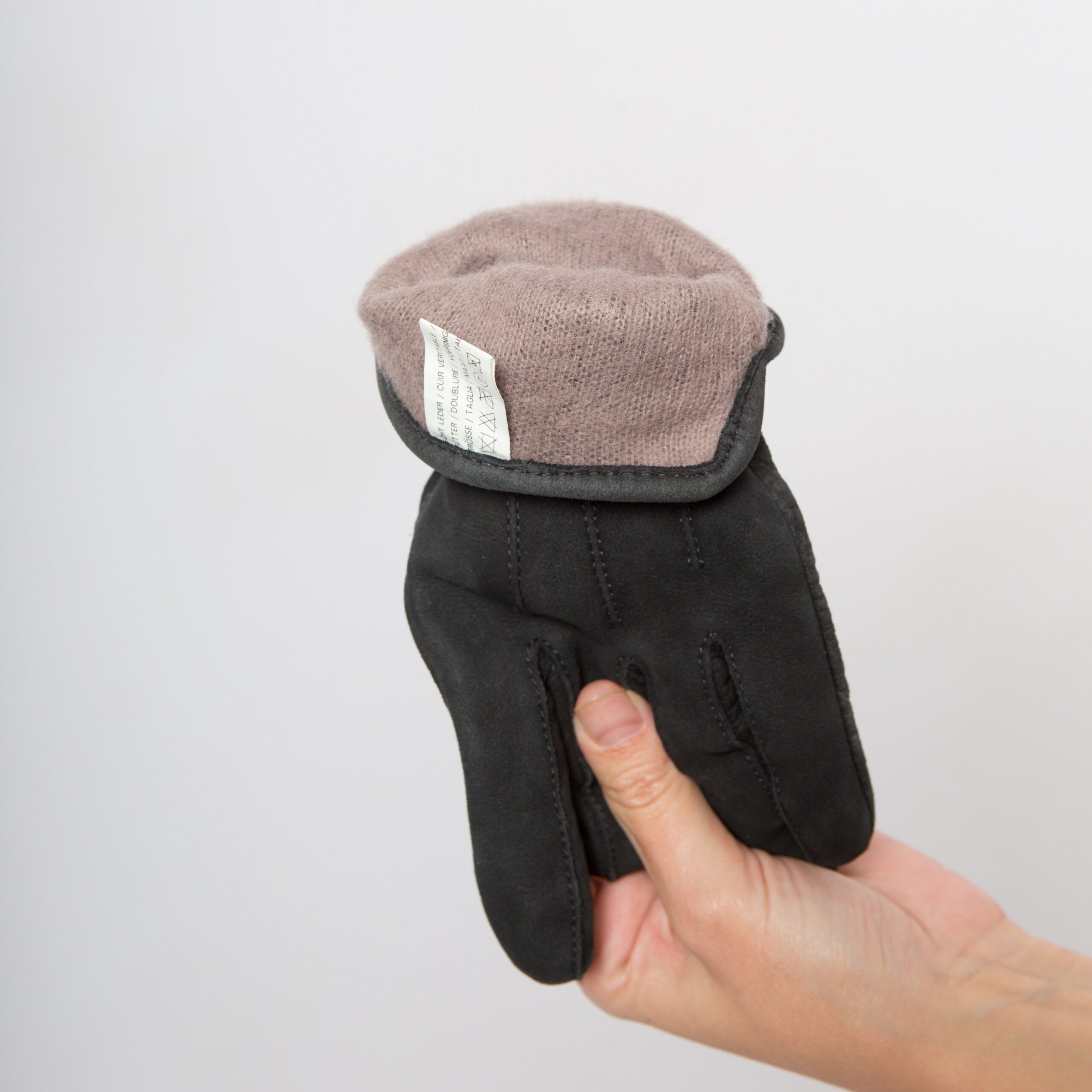 BLACK Suede Gloves Vintage BLACK Suede Gloves Vintage - Image 5