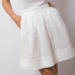 Flowy Linen Skirt with Pockets