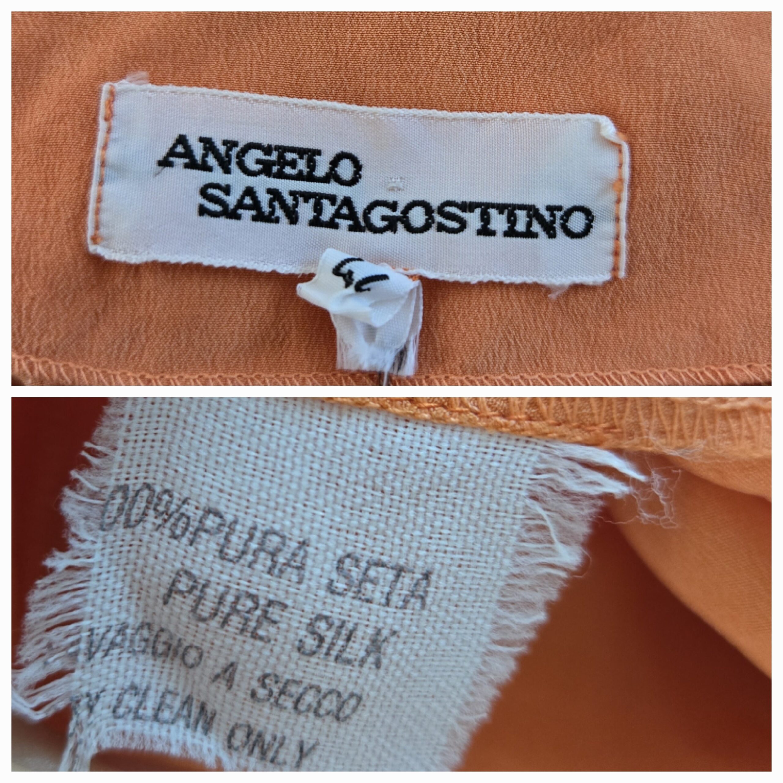 Vintage Angelo Santagostino Silk Top Vintage Angelo Santagostino Silk Top - Image 5