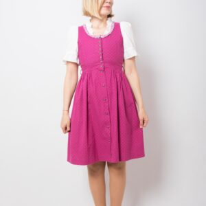 Fuchsia Polka dot Trachten Dress