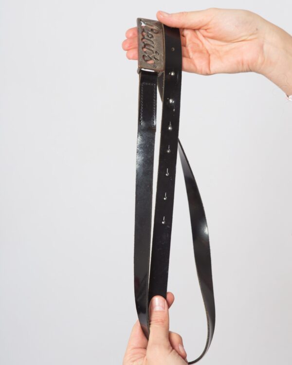 LEVIS Patent Leather Belt Black - Image 3