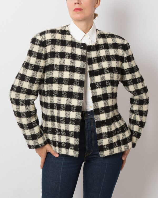 LORI Firenze Vintage Plaid Blazer - Image 3