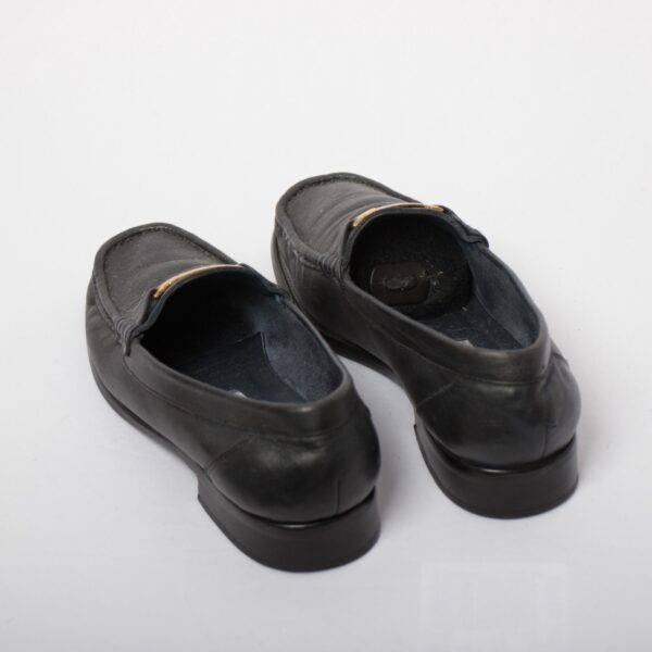 Vintage Etienne Aigner Soft Leather Black Loafers - Image 5