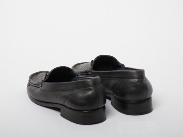 Vintage Etienne Aigner Soft Leather Black Loafers - Image 6