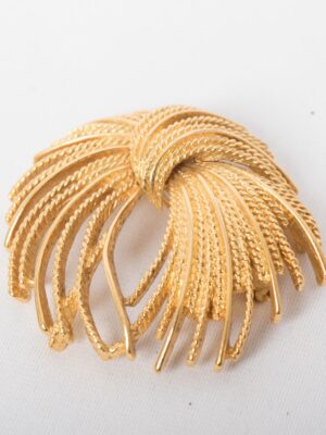 Vintage MONET Golden Brooch