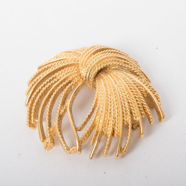 Vintage MONET Golden Brooch