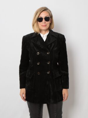 90s Black Velvet Jacket