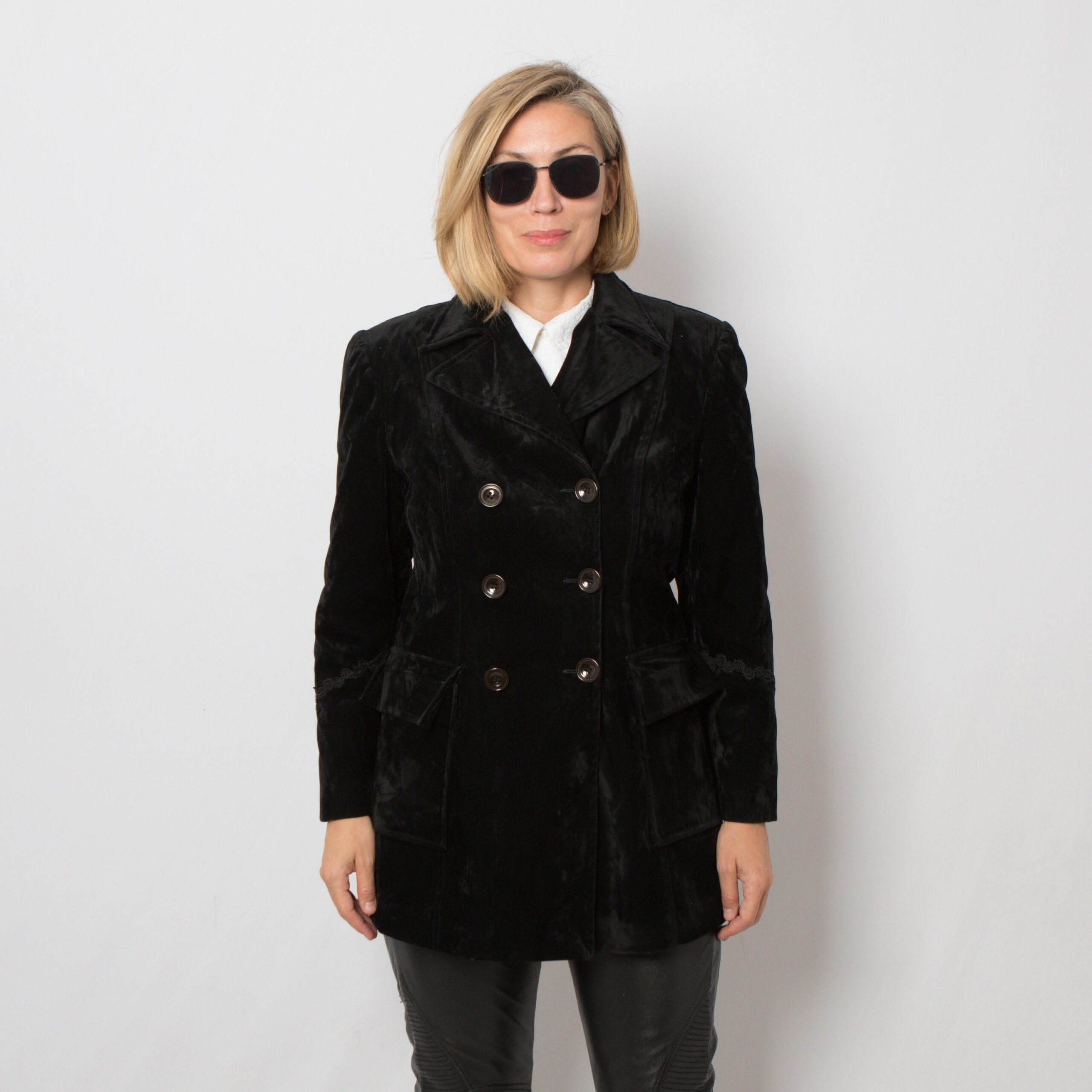 90s Black Velvet Jacket 90s Black Velvet Jacket