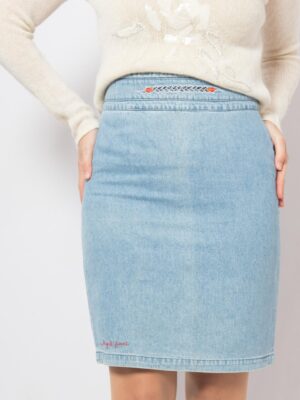 Vintage Laura Biagiotti Denim Skirt
