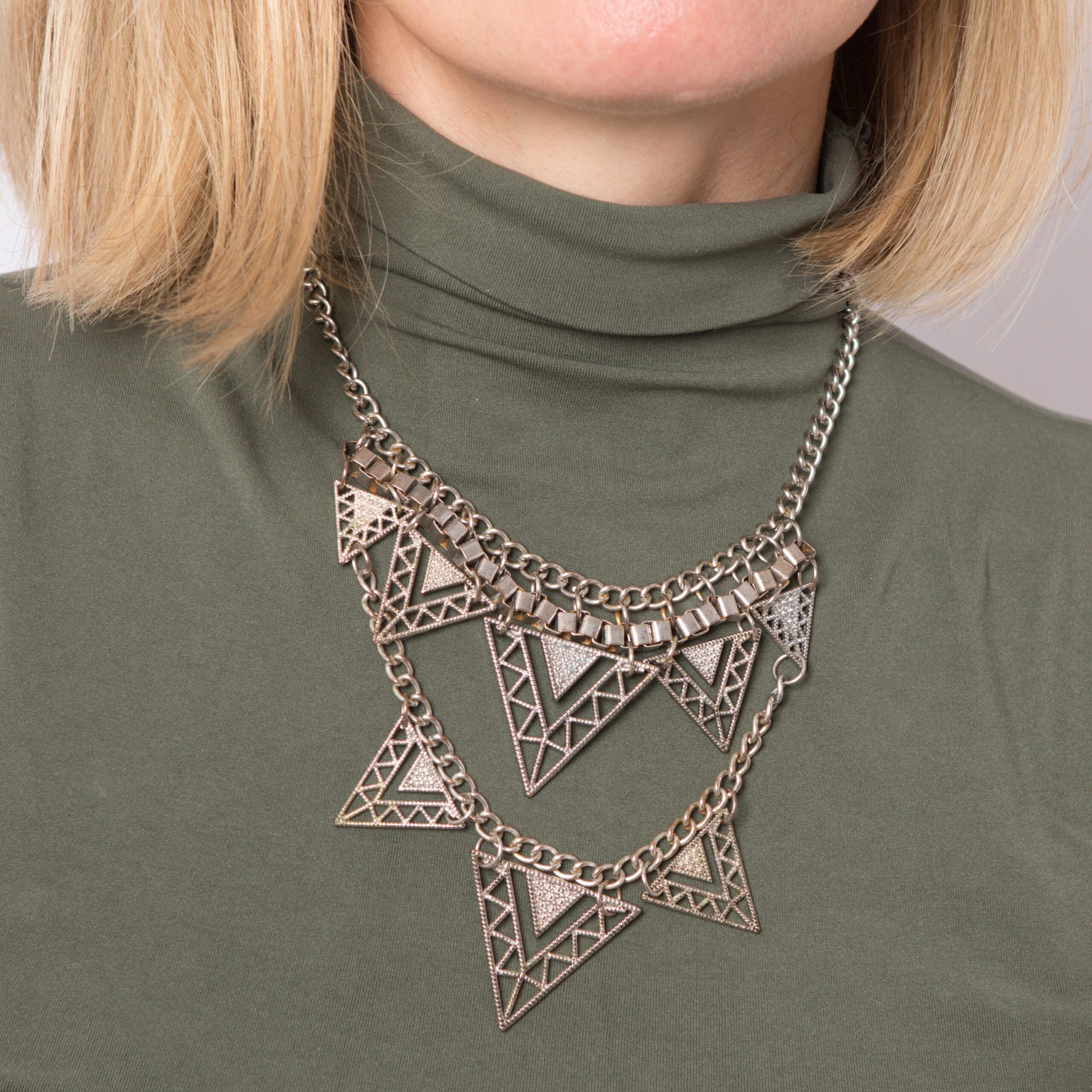 Vintage Statement Geometric Boho Necklace Vintage Statement Geometric Boho Necklace - Image 2