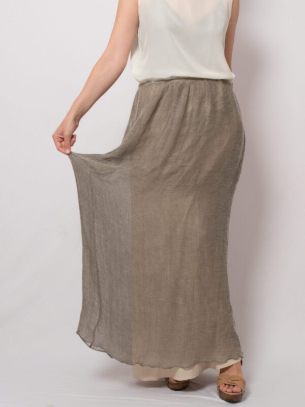 Italian Linen Knit Maxi Skirt