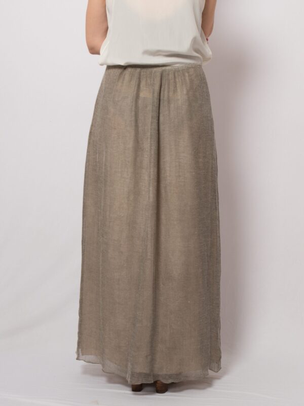 Italian Linen Knit Maxi Skirt - Image 3