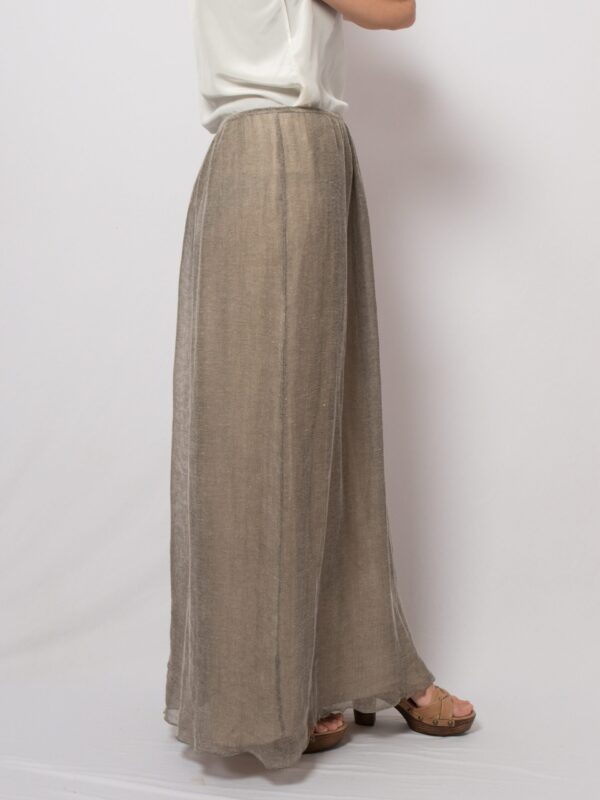 Italian Linen Knit Maxi Skirt - Image 4