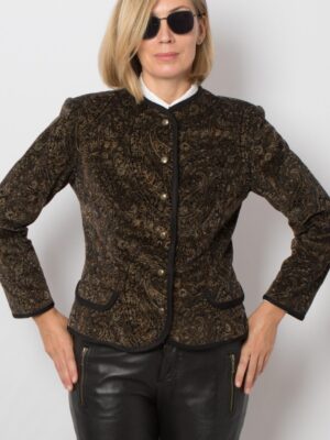 Vintage Paisley Velvet Blazer