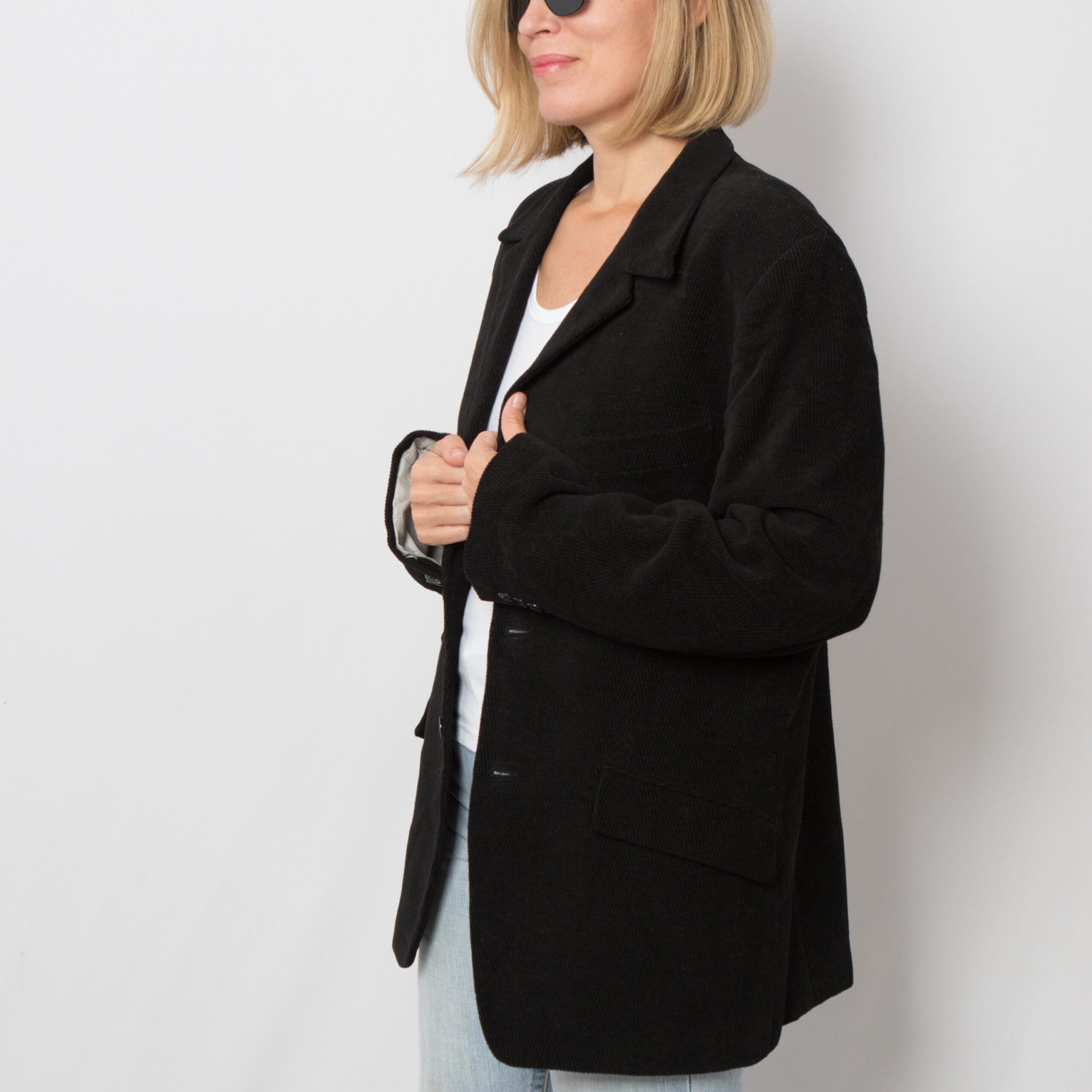 Vintage Black Corduroy Jacket Vintage Black Corduroy Jacket - Image 2