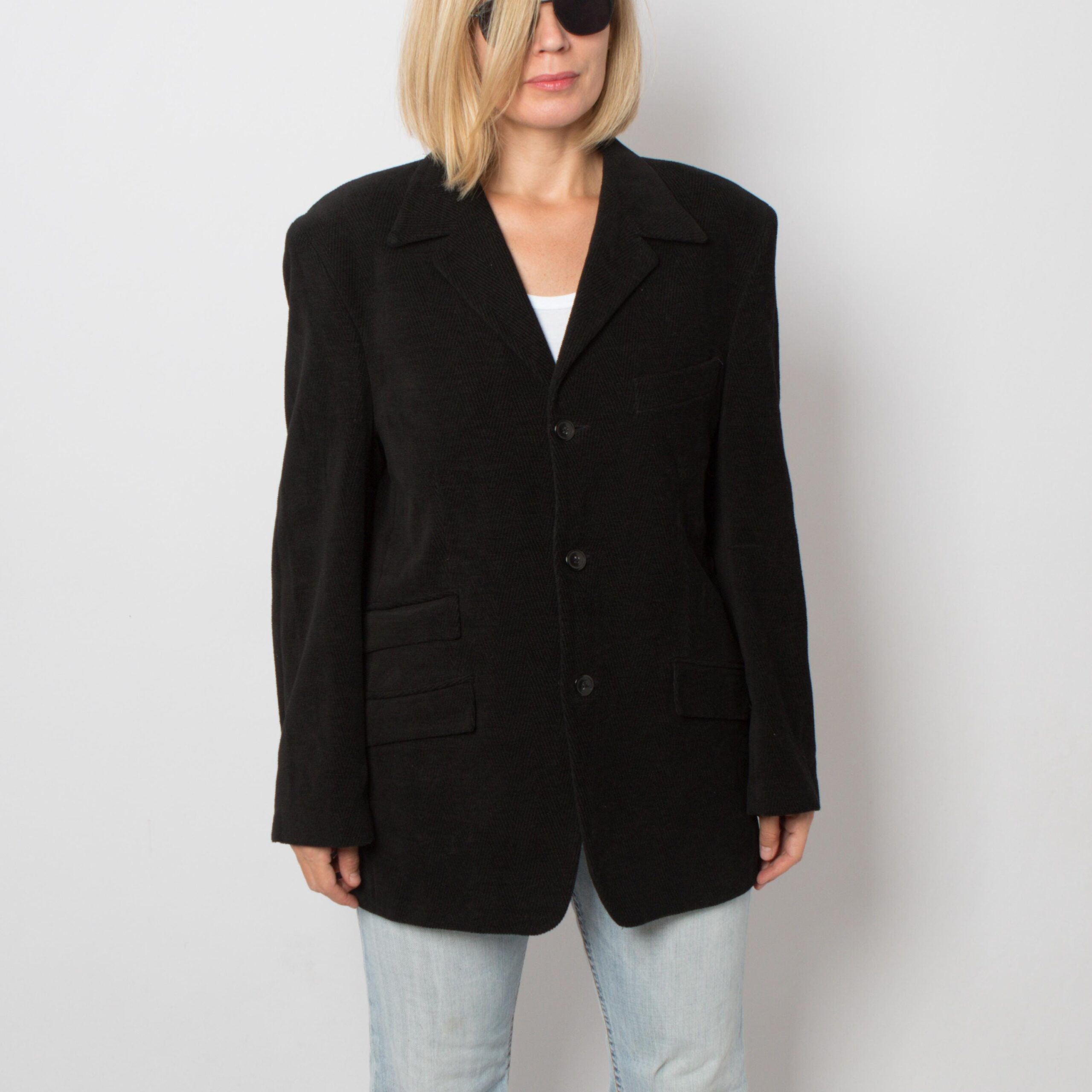 Vintage Black Corduroy Jacket Vintage Black Corduroy Jacket - Image 5