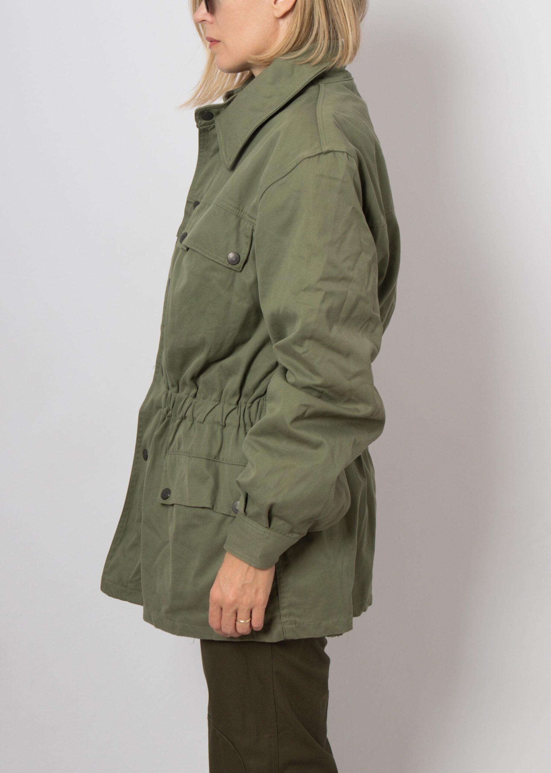 Vintage Military Army Green Jacket Vintage Military Army Green Jacket - Image 4