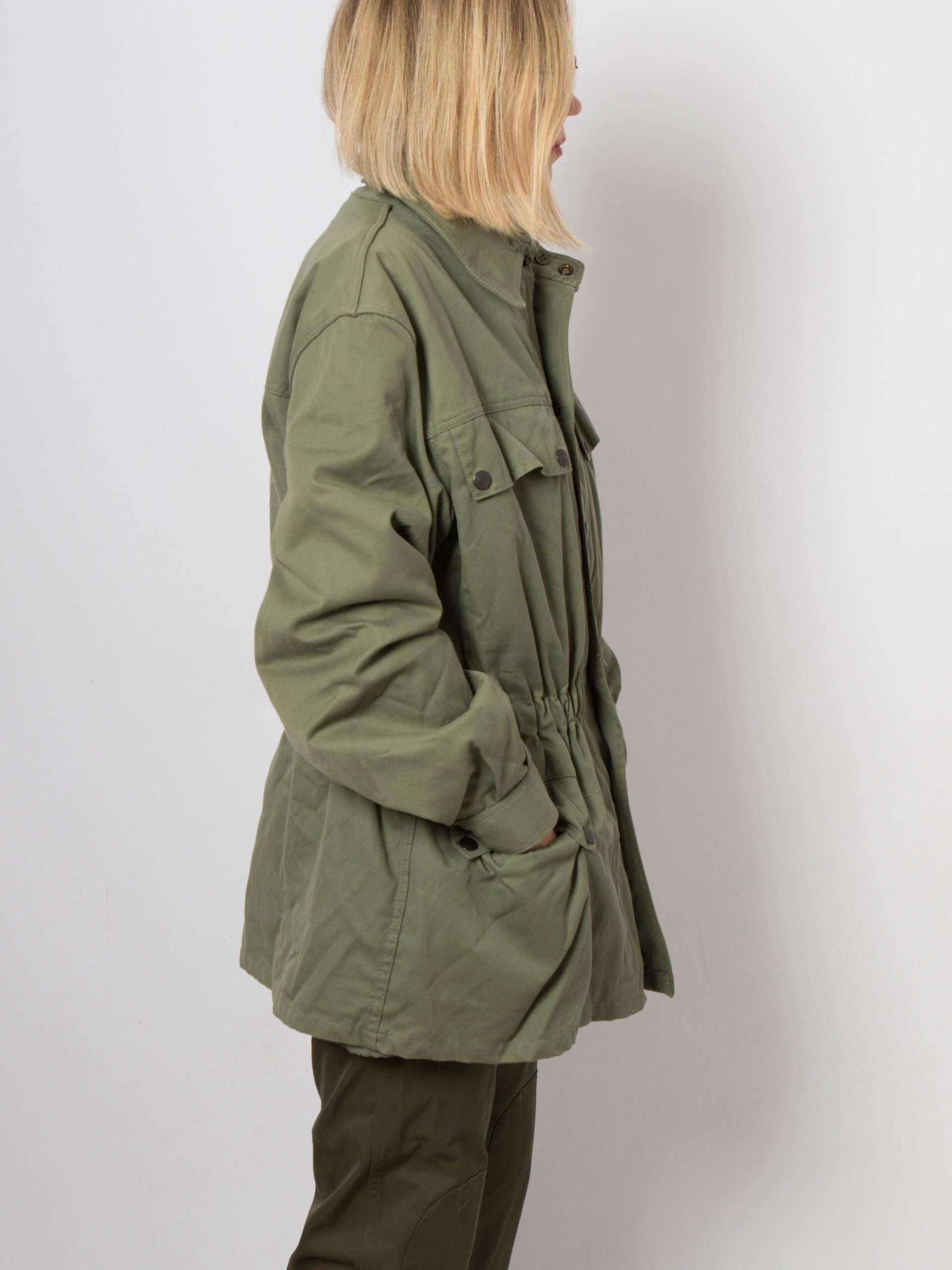 Vintage Military Army Green Jacket Vintage Military Army Green Jacket - Image 7