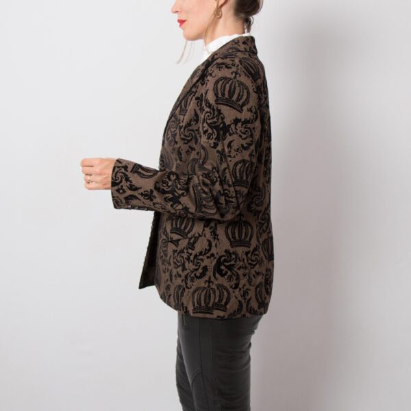 RARE Pompoos Jacquard Velvet Blazer - Image 5