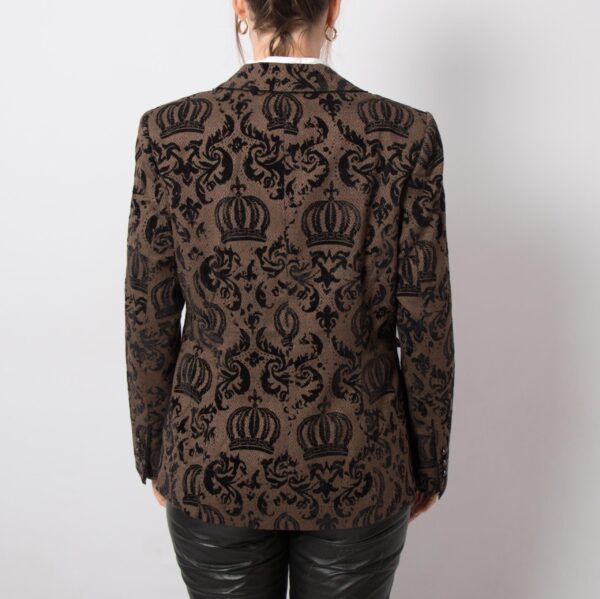 RARE Pompoos Jacquard Velvet Blazer - Image 6