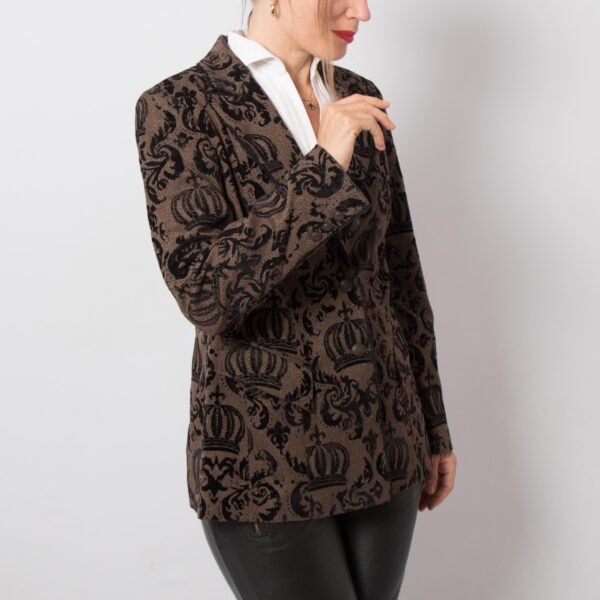 RARE Pompoos Jacquard Velvet Blazer - Image 7