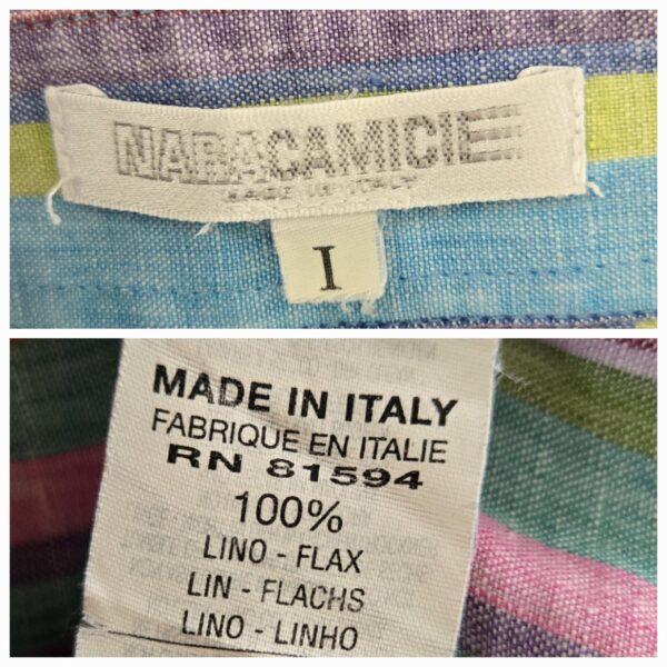 Vintage Nara Camicie Striped Shirt - Image 8