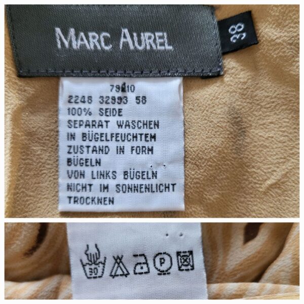 MARC AUREL Silk Wrap Skirt - Image 6