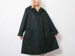 Vintage MERLET Green Wool Coat