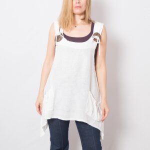 Vintage Linen Tunic Top