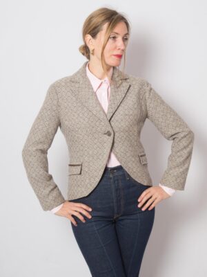 Vintage SETFANEL Cropped Wool Blazer