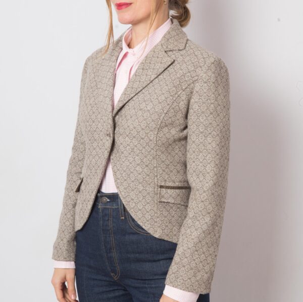 Vintage SETFANEL Cropped Wool Blazer - Image 4