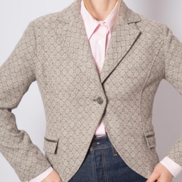Vintage SETFANEL Cropped Wool Blazer - Image 8