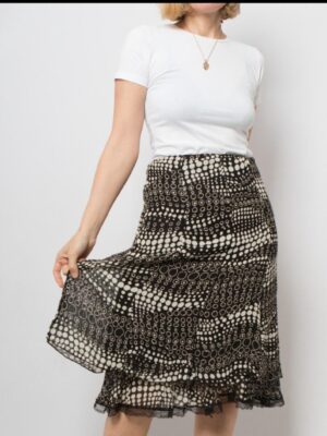 Y2K Italian Nylon Skirt Mesh