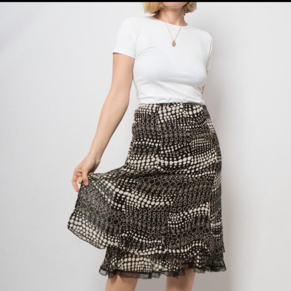 Y2K Italian Nylon Skirt Mesh