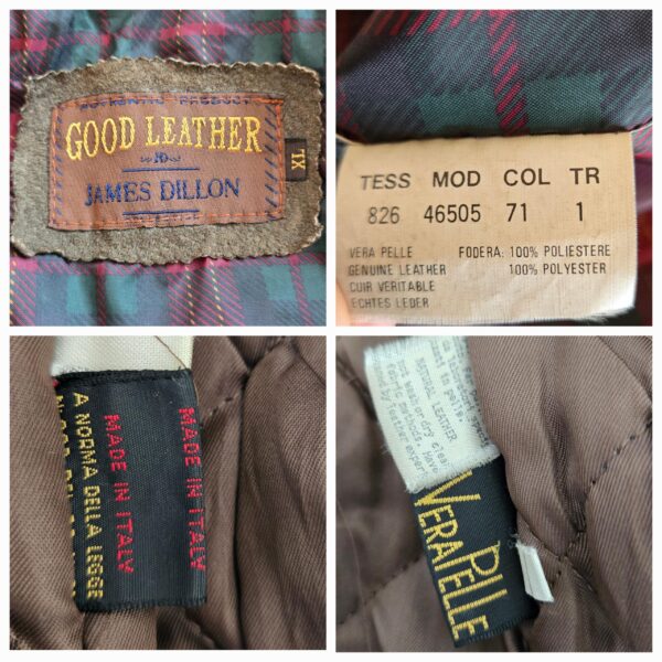 80s Dramatic Oversized Leather Jacket Women - Image 7