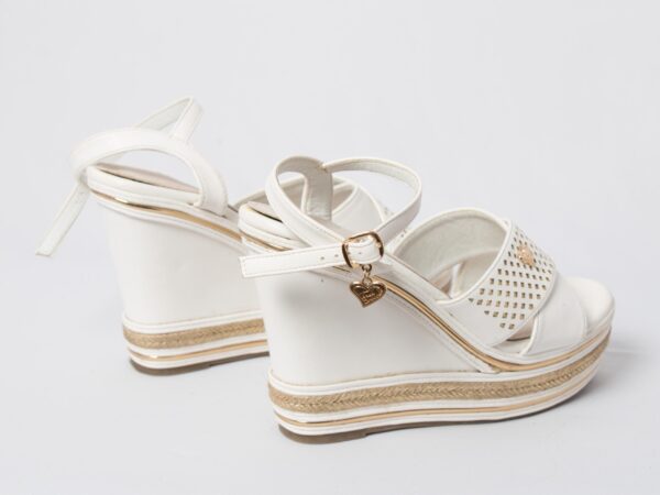 TUA by BRACCIALINI Leather Wedge Sandals - Image 5
